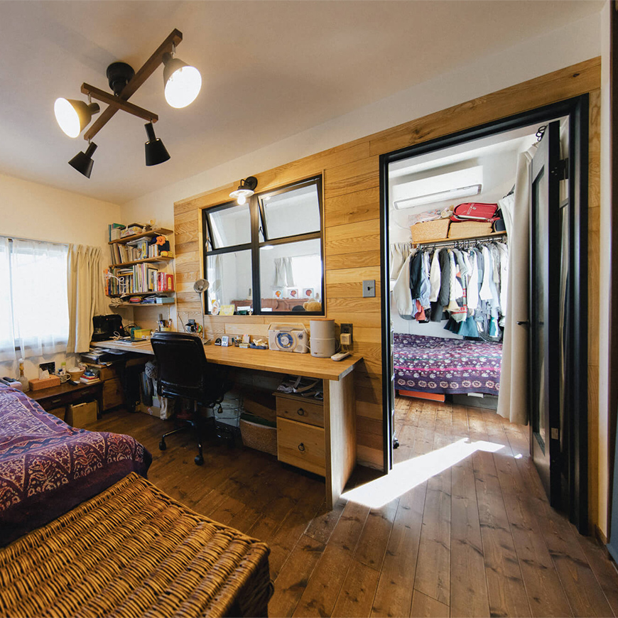 元々は1部屋だったのを、子どもの成長に伴い2部屋に